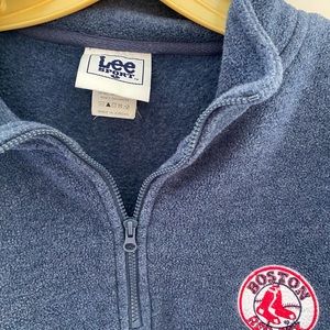 Boston Red Sox 1/4 zip blue P/O fleece